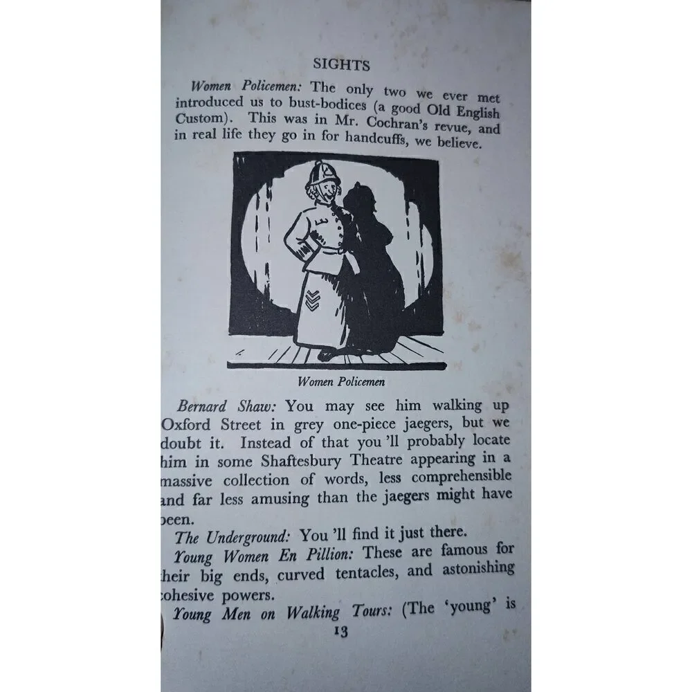 Britannia Waives the Rules, Confidential Guide to Customs, Manners & Habits 1934